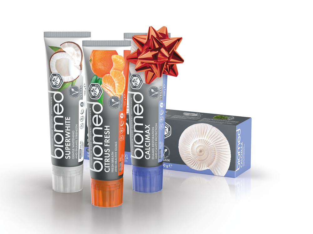 7640168935122_01_Vanocni_biomed_trio_superwhite_citrus_fresh_calcimax_zubni_pasty_3x100g Vánoční Biomed Trio Superwhite & Citrus Fresh & Calcimax zubní pasty, 3x100g